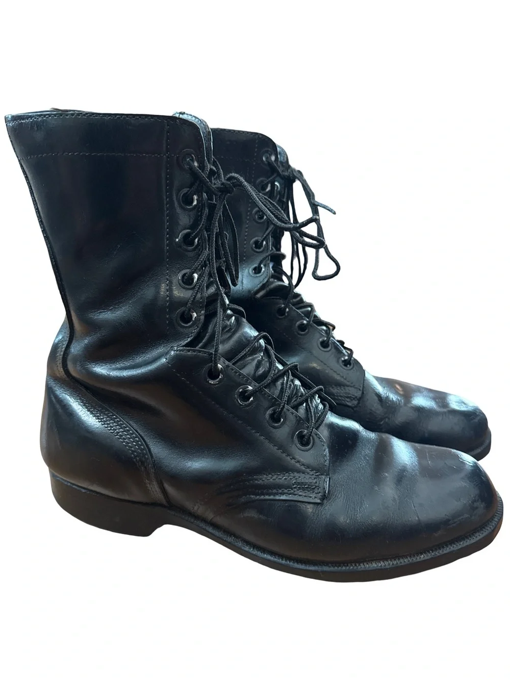 Vintage 70’s/80’s U.S. Military Leather Combat Surplus Boots Black Mens Size 11R